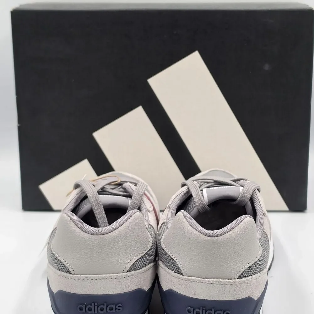 Adidas Run 80s Men’s 11 Grey Burgundy Navy Sneakers ID1882 New in Box